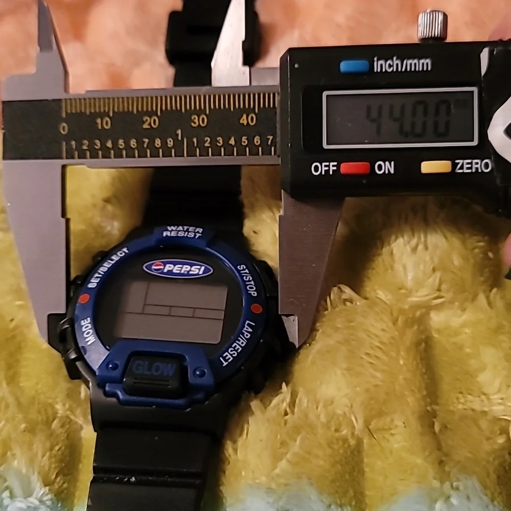 PEPSI 5.313.141 Glow Two Tone Quartz‎ Digital Men's Watch New Battery